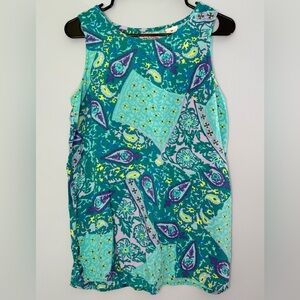 Diane Von Furstenberg Women's Tank Paisley Print Lightweight Size Medium